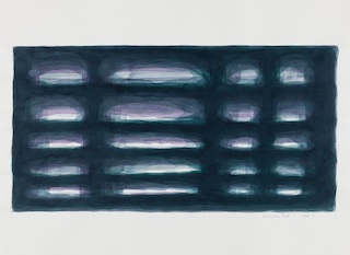 Schichtung K5, 2013, Wasserfarben auf Papier, 80 x 60 cm