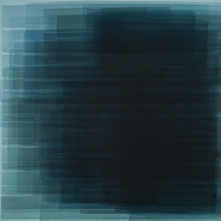 shadow2, 2013, Wasserfarben auf MDF-Platte, 80 x 80 cm