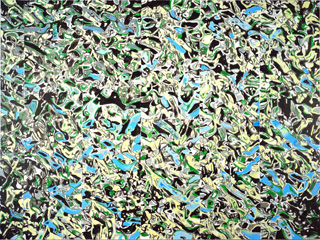 Les Jardins Partagés, Paris, 2007, Oel auf Leinwand, 150 x 200 cm